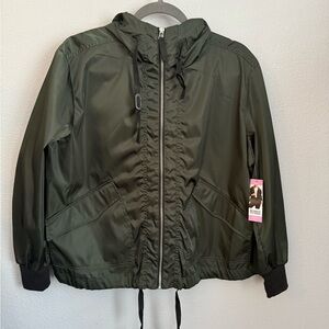BB Dakota Dark Green Hooded Jacket